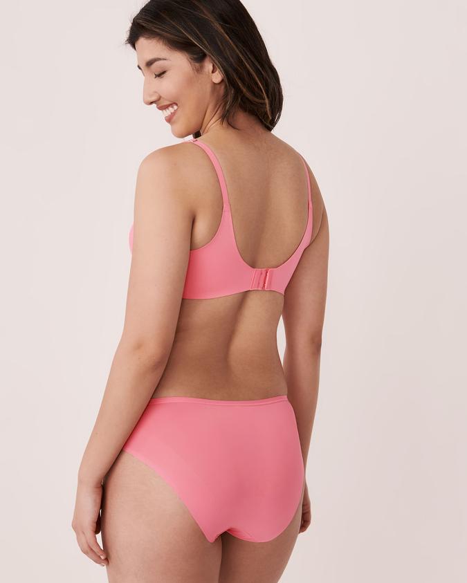 la Vie en Rose Women’s Flamingo pink Lightly Lined Wireless Sleek Back Bra