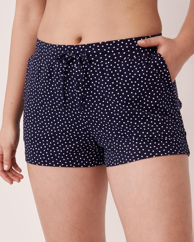 la Vie en Rose Women’s Maritime blue dots Super Soft Shorts