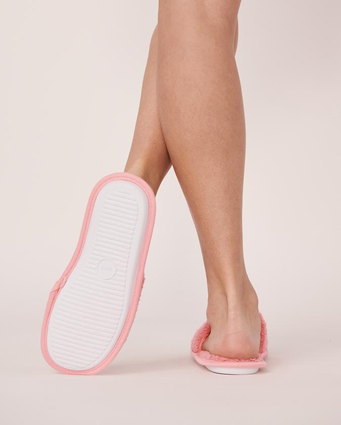 la Vie en Rose Women’s Flamingo pink Open Slide Slippers