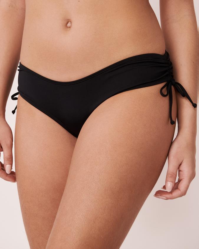 la Vie en Rose Women’s Black SOLID Brazilian Bikini Bottom