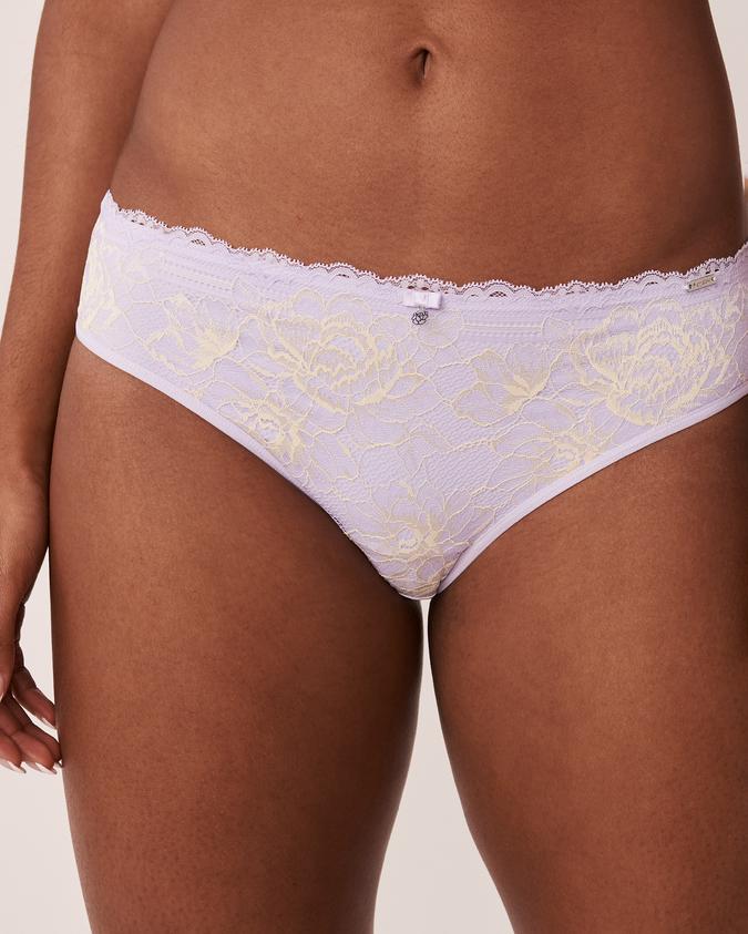 la Vie en Rose Women’s Lavender Microfiber Sleek Back Bikini Panty