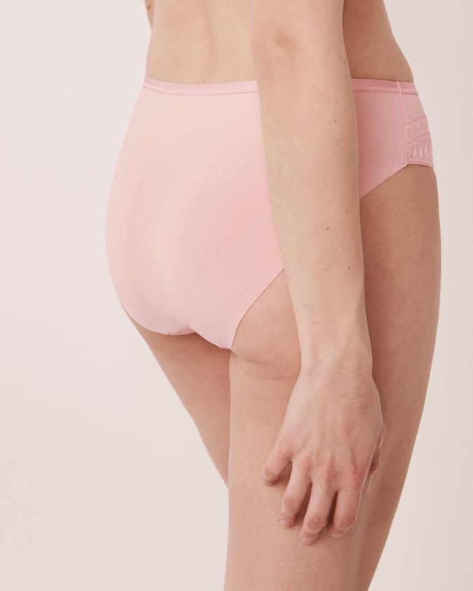 la Vie en Rose Women’s Spring pink Microfiber Sleek Back Bikini Panty