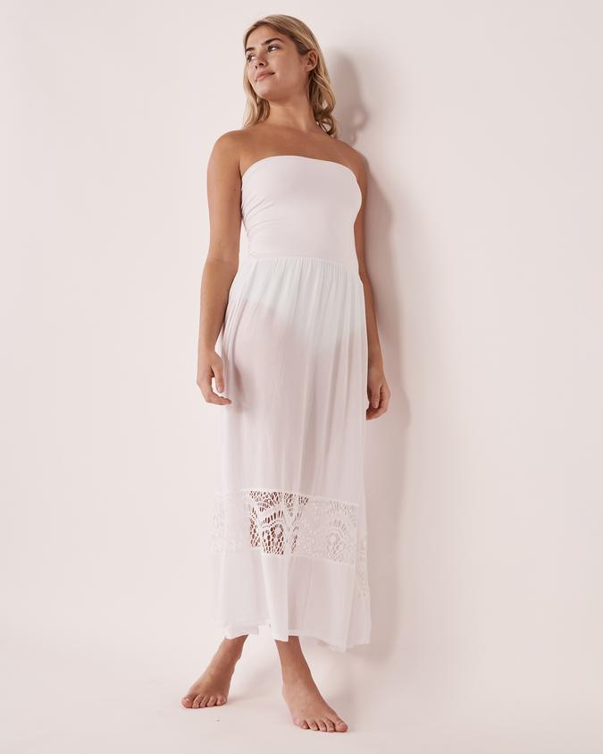 la Vie en Rose Women’s White Two-way Skirt-Dress