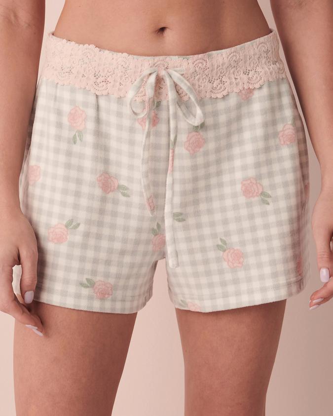 la Vie en Rose Women’s Grey Recycled Fibers Pyjama Shorts