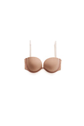 PU Strapless Plunge