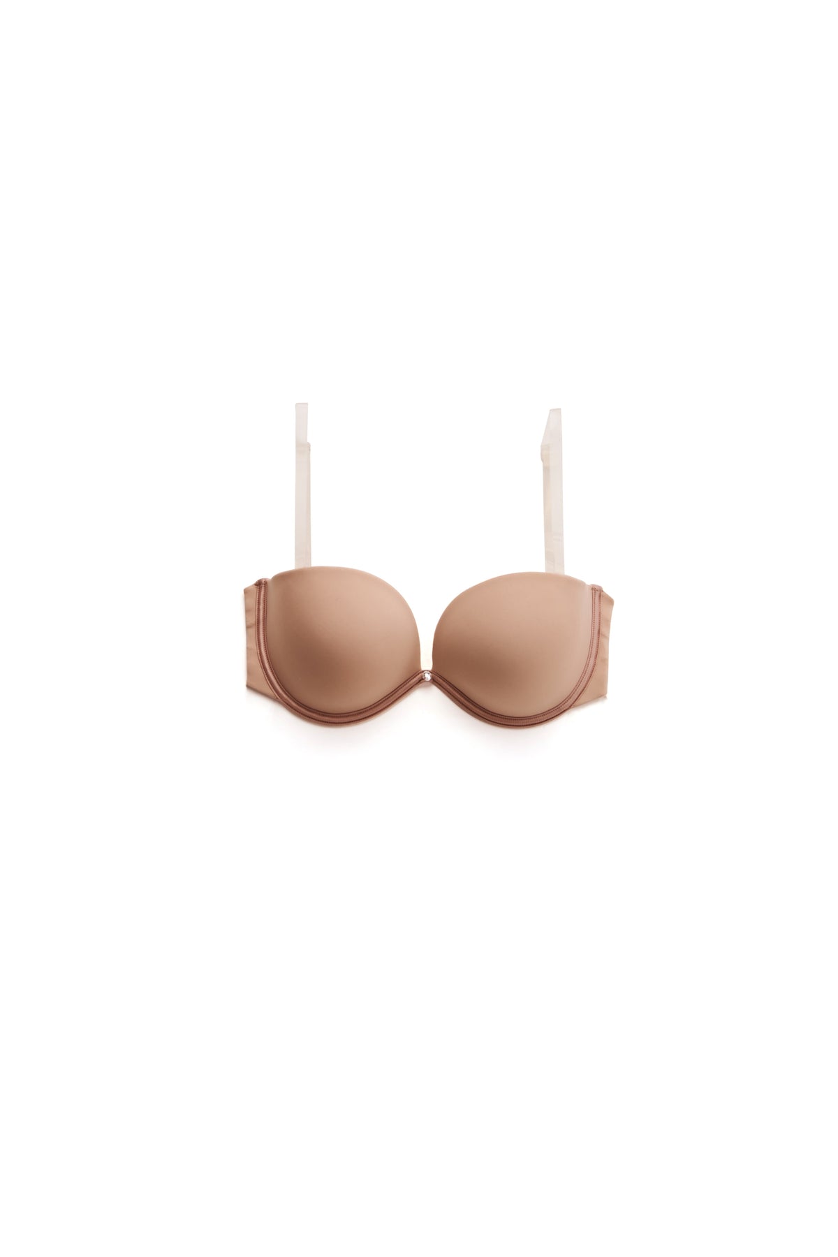 PU Strapless Plunge