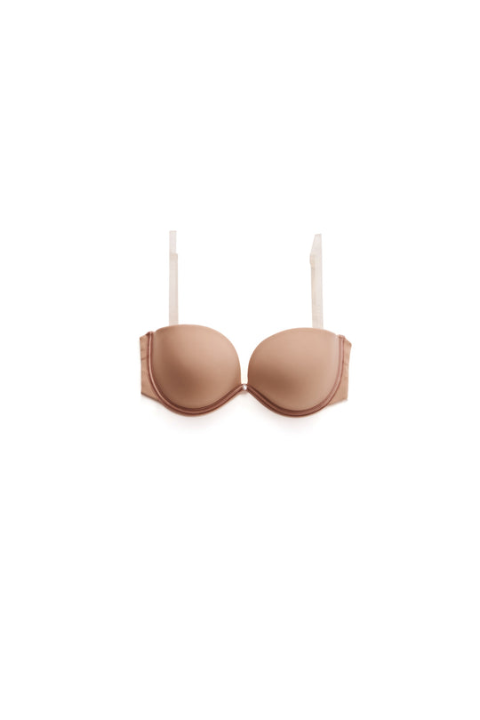 PU Strapless Plunge