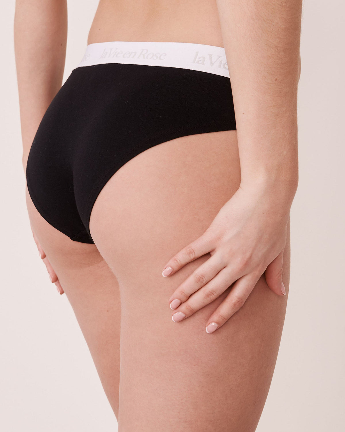 Cotton and Logo Elastic Band Bikini Panty