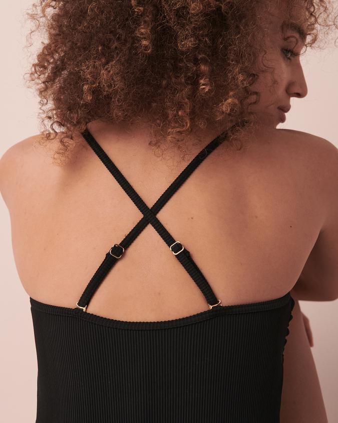 la Vie en Rose Women’s Black Hailey Recycled Fibers One-piece Swimsuit