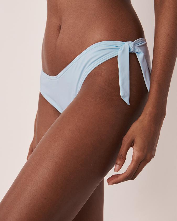 la Vie en Rose Women’s Blue Corydalis Recycled Fibers Brazilian Bikini Bottom